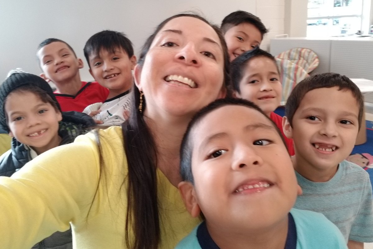 FiladelfiaSoto's tweet photo. I gathered these @WESBearTracks fellows for an assessment today, as the last one arrived, one said: "ok Señora Soto the whole band is here". I said, "gather around me to tell you what we are going to do" another student said, "are we taking a selfie?" ...and so we did lol https://t.co/WvztSAFCSS