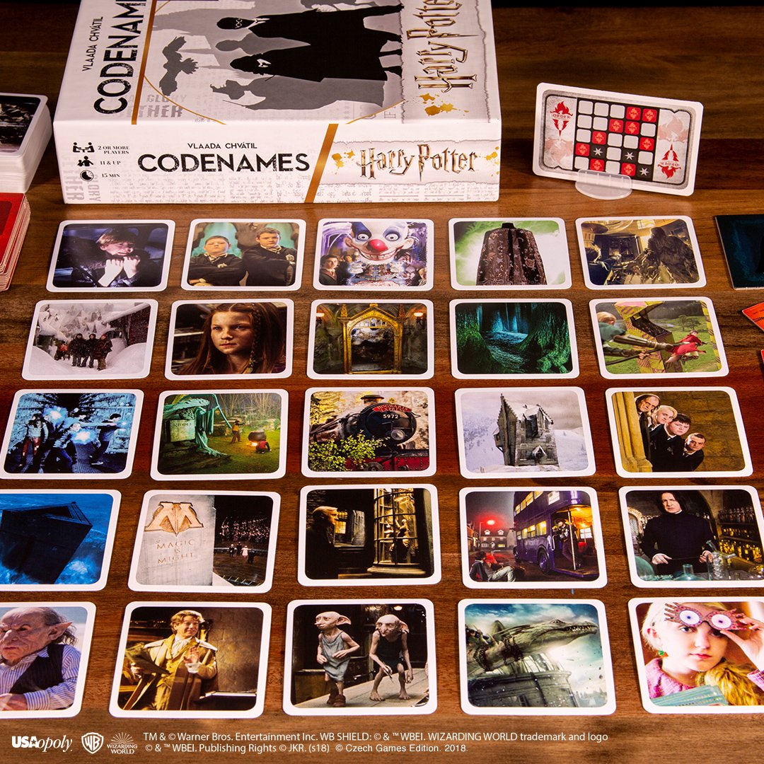 TheOpGames's tweet photo. #Codenames: @HarryPotterFilm is filled with magic and mystery! See if you can guess this clue: Freshmen, 4. #CodenamesHarryPotter https://t.co/M9H4dnybZz https://t.co/2cskYCYi5X