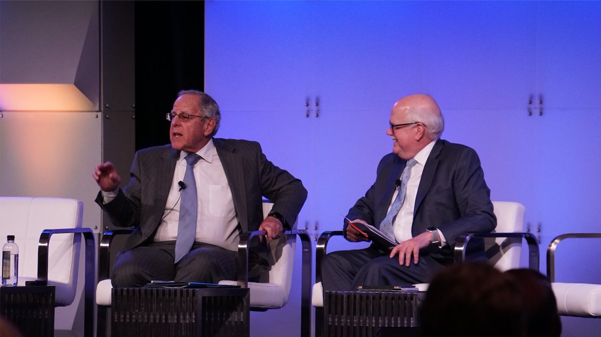 JDPowerAutos's tweet image. Jim Press, President of RML Automotive, sits down with Peter Welch, President and CEO of NADA at #AutoConfLA