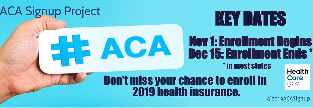 postcards4USA's tweet photo. HEY EVERYONE!
About 2 weeks (in most States) left to sign up for #HealthInsurance 
Here ➡️https://t.co/kLPDJPqgAX 
#GetCovered 
#ACAenrollment
#ACAsignup
State-by-State THREAD
50 States

Graphics by @2019ACASignup 
TweetSheet of all States in Spanish here: https://t.co/FlH28l9LGt https://t.co/X67l7YPG0L