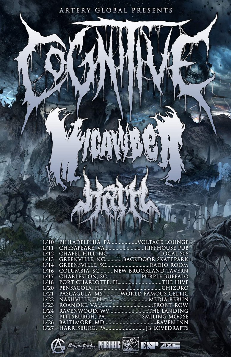 MicawberMetal's tweet photo. More dates have been added! Get your stompin’ boots ready! #micawber #cognitive #hath #hammsbeer https://t.co/qHPoMv5oX9