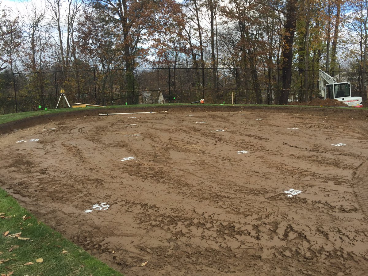 TotalTurfGS's tweet photo. Crew is making good progress despite the terrible weather on the Green and Bunker Renovation on the 5th and 6th Holes at Madison GC, NJ.....another couple good days and it will be ready for BBB and greens sod.....
#northeastgolfcompany @Billy_Bunker https://t.co/Ex4NAsrFgl