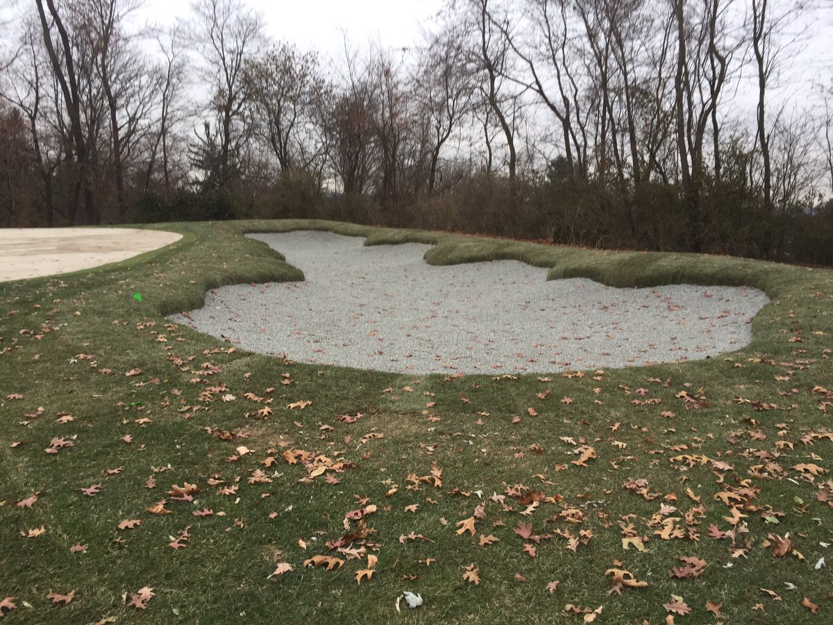 TotalTurfGS's tweet photo. Crew is making good progress despite the terrible weather on the Green and Bunker Renovation on the 5th and 6th Holes at Madison GC, NJ.....another couple good days and it will be ready for BBB and greens sod.....
#northeastgolfcompany @Billy_Bunker https://t.co/Ex4NAsrFgl