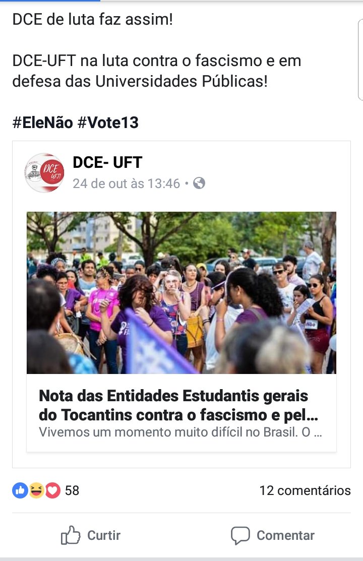 Mble_UFT's tweet photo. Qual a função de um diretório estudantil numa universidade? Eles não representam meu pensamento e de vários outros acadêmicos. #ForaUNE #ForaUBES #EscolaSemPartido #CPIdaUNE https://t.co/fW8FVbi8rt