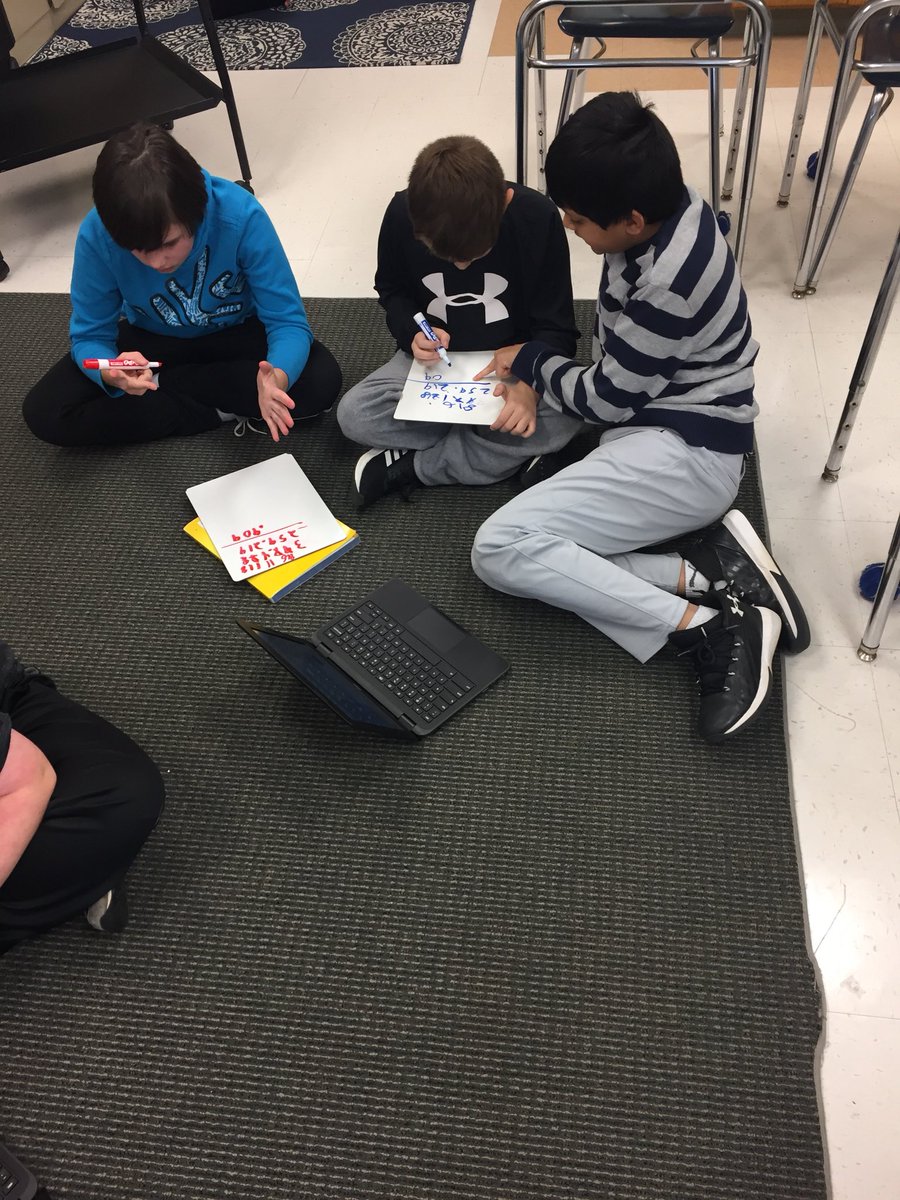 ShenMcGrath's tweet photo. Serious math engagement with @Flipgrid! Students @Shatekon started by explaining how they solved their adding and subtracting decimal problems. Then they created problems for each other to solve. #edtech #FlipGridFever #shatekon #IMOOC #TLAP https://t.co/11H5bjkDgr