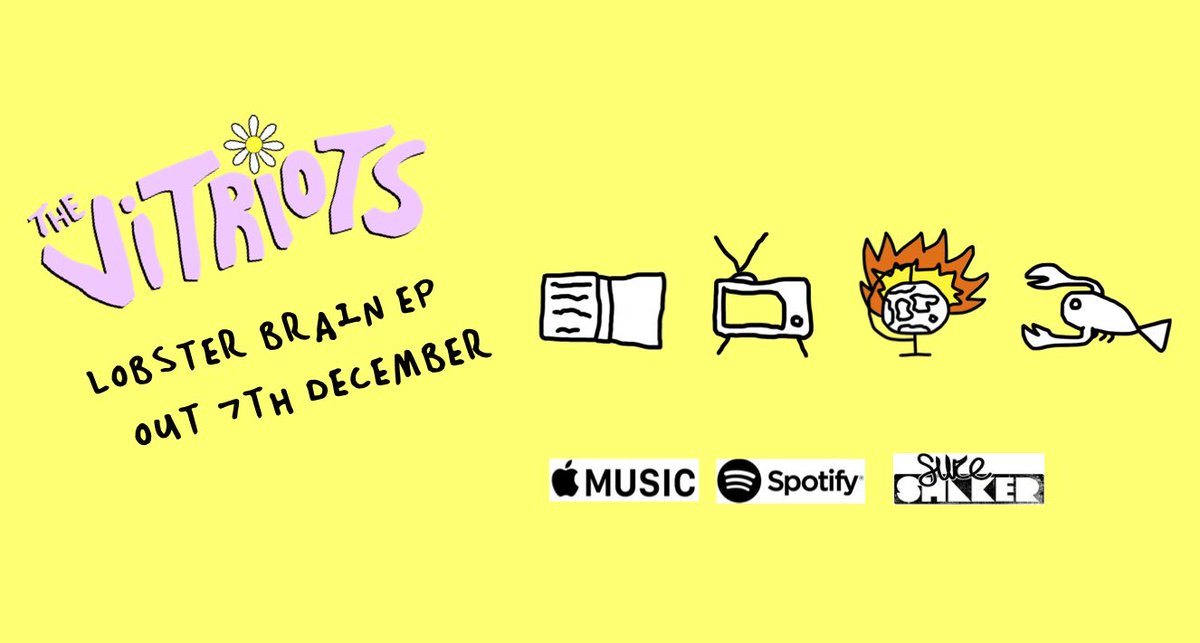 Our EP Lobster Brain comes out next Friday. Spread the word x