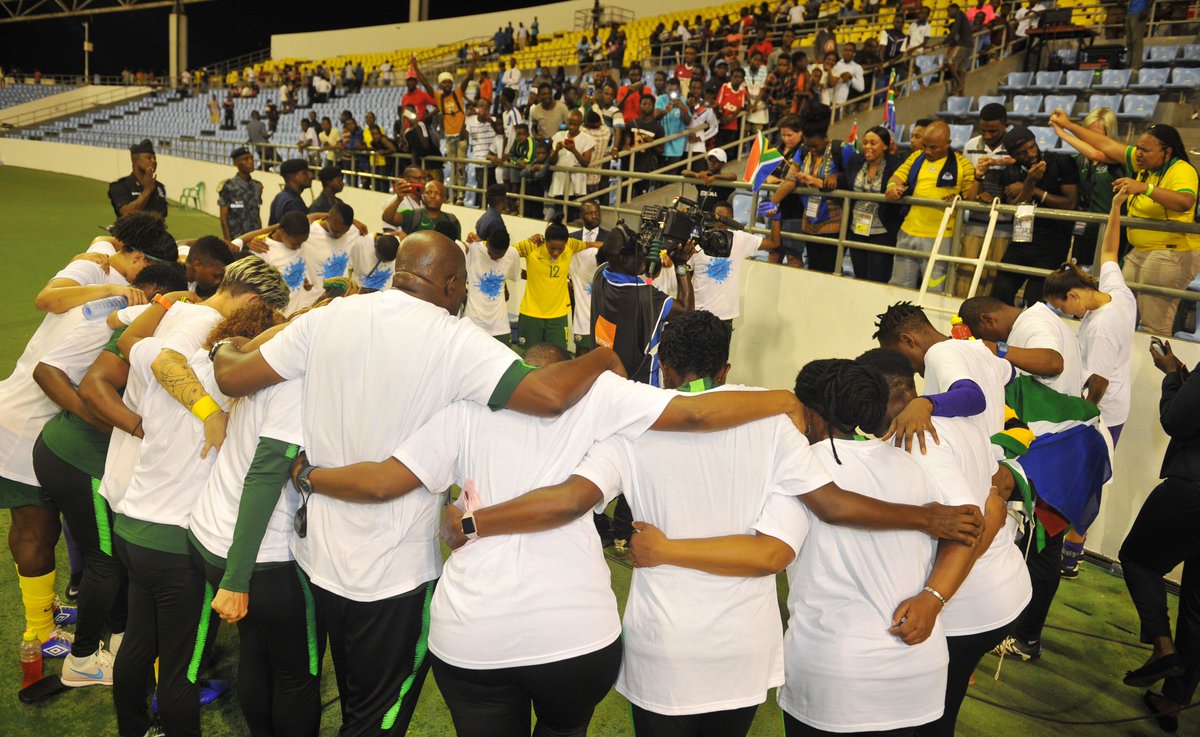 Banyana_Banyana's tweet photo. We did it! @Banyana_Banyana is going to the @FIFAWWC In France #limitless #afcon2018 @SAFA_net @SasolLeague @SasolSA https://t.co/EQzHGhFnww