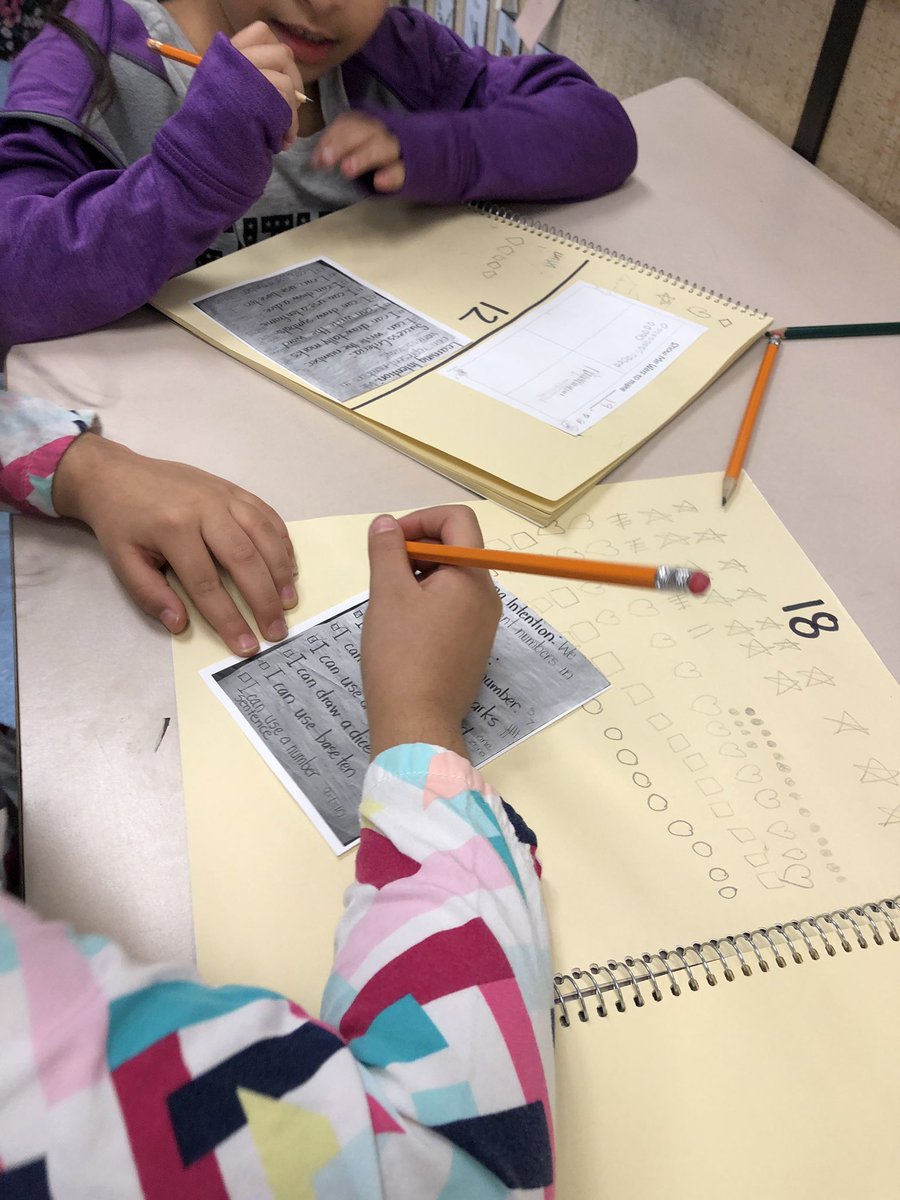 MsCPearsall's tweet photo. We are learning to self assess our learning! Today we looked at where we fall on our represent numbers target @GWSCampbell https://t.co/XA0IK73oqW