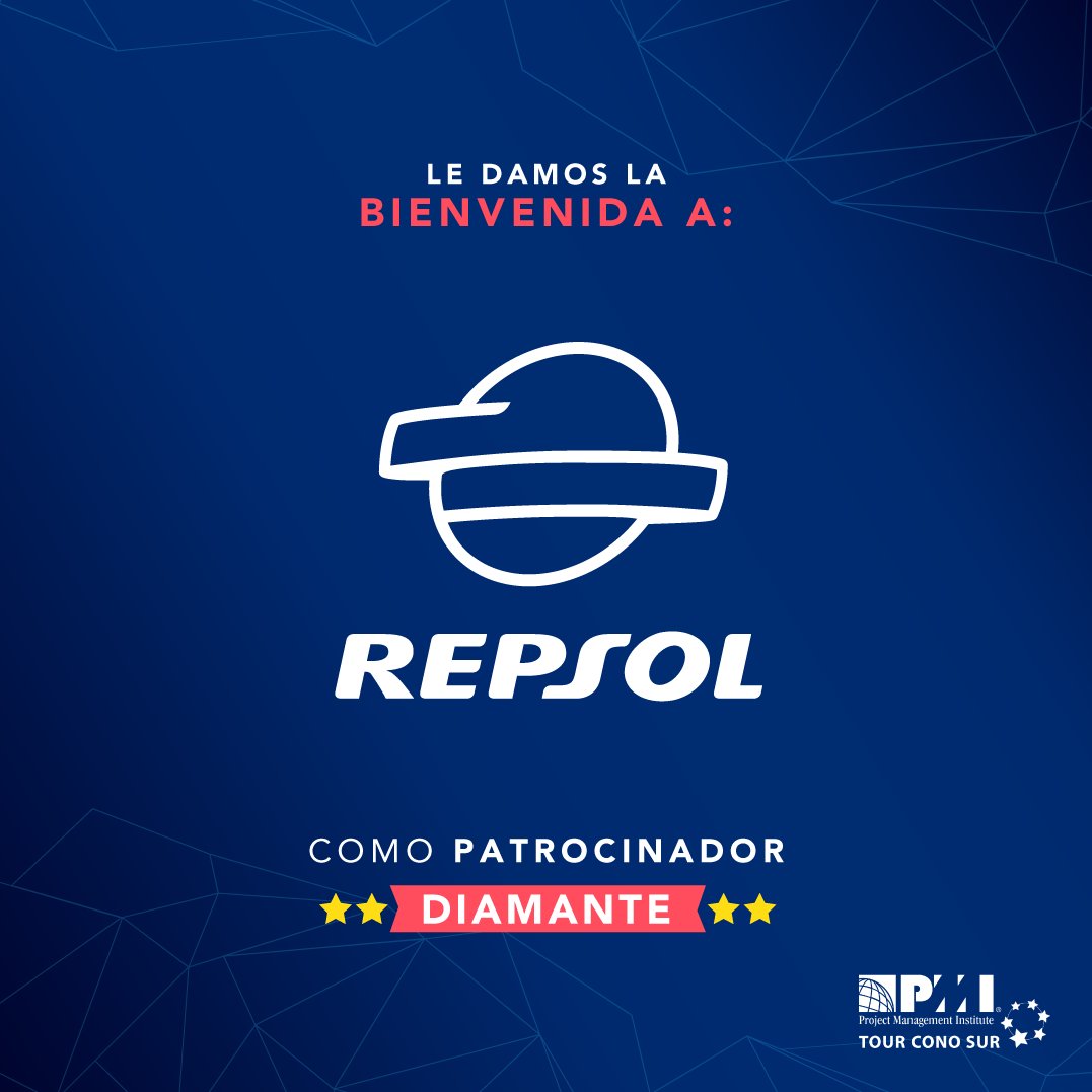 Damos la bienvenida a Repsol como Sponsor diamante al Congreso internacional más importante en Dirección de Proyectos en Latinoamerica #PMITour2018.
Reserva tu entrada: tourconosurbolivia.org 
Consultas: bit.ly/2O2CLHF
#PMISantaCruzBoliviaChapter