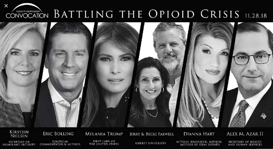 Iamchronicpain's tweet photo. Facebook Livestream USE HASHTAG #LUCONVO
Wed,Nov.8,Liberty’s Convocation will feature a town hall discussion of America’s opioid crisis at 10:30am (eastern time)
Special guests will include First Lady Melania Trump, 👇👇 IMPORTANT #CPPcodeRED https://t.co/dmai4eRbcp