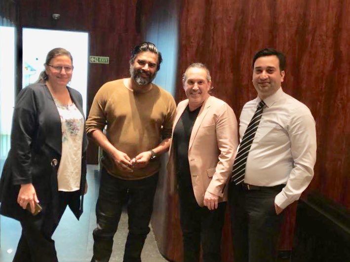 Fantastic discussion with Bollywood actor @ActorMadhavan and Calgary Film Commissioner @filmtvguy on improving Alberta-India collaboration in film and finding opportunities to bring Bollywood co-productions to Alberta. #albertafilm @AB_EDT @calgaryfilm @albertafilm @CanadainIndia