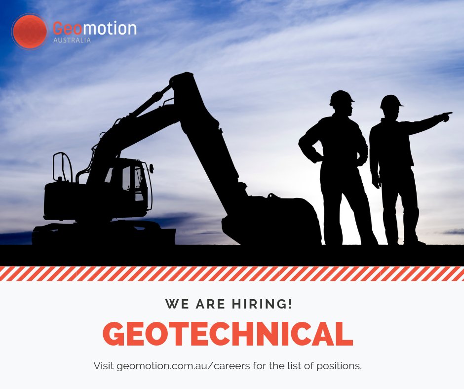 Now Hiring: Site Technician - Geotechnical Instrumentation

Based in NSW. Office and on site work. Entry level role. Suit Science Grad – Environmental / Physical Geography / Geology.

Email jobs@geomotion.com.au or visit geomotion.com.au/careers for details