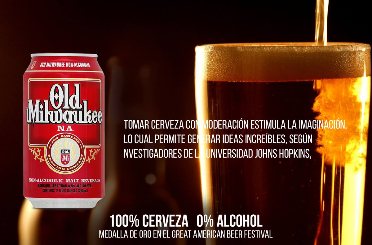oldmilmexico's tweet photo. Para los creativos con antojo de cerveza, aquí está el pretexto perfecto.  #OldMilwaukee #Creativos #OldMil #Cerveza #Tip #OldMil https://t.co/OuShrYJ0BH