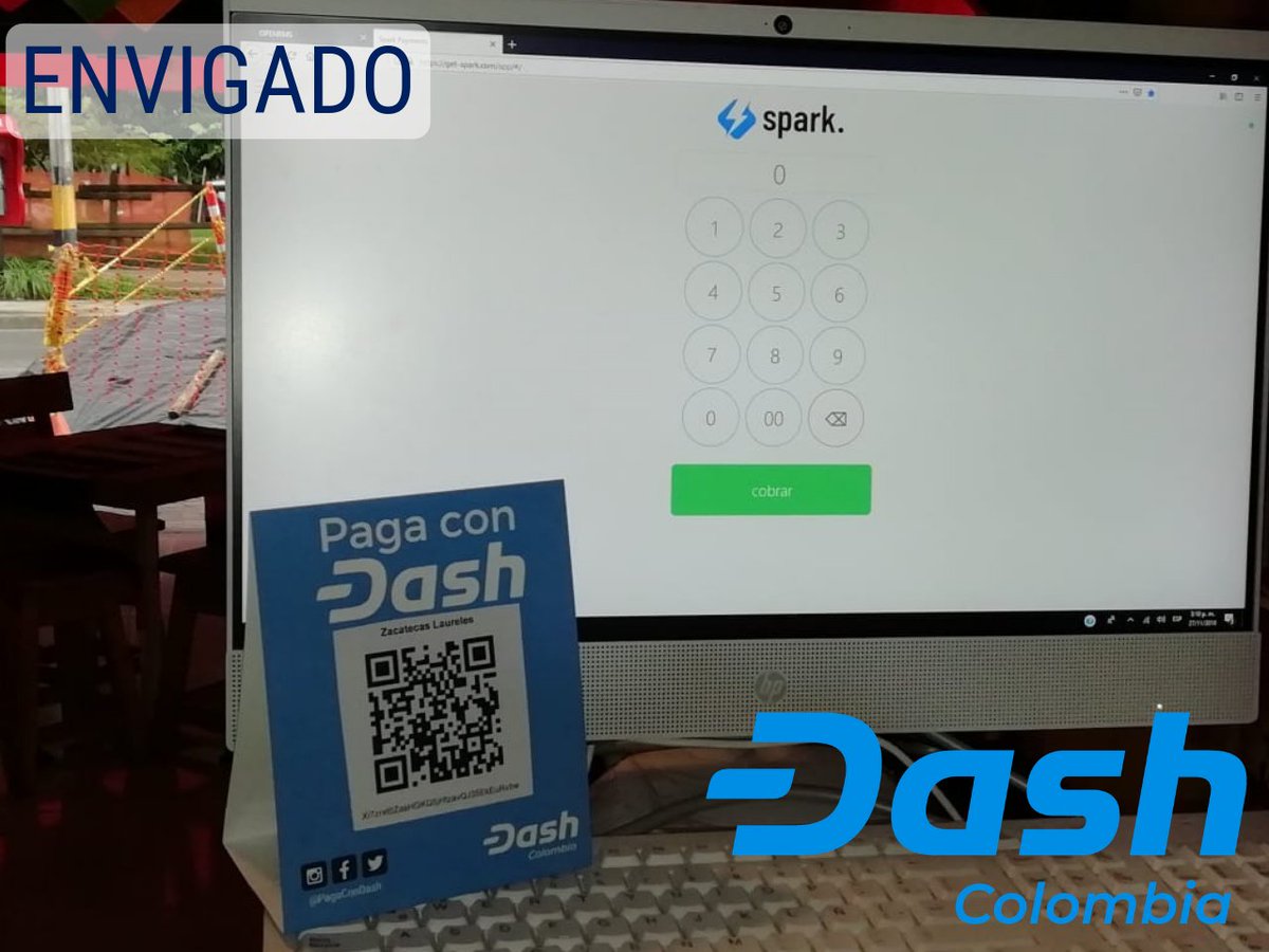 GeorgeDonnelly's tweet photo. Marketing our Dash merchants, signing up new ones and supporting our current merchants, including installing SparkPOS for easy Dash payments, Team Dash Colombia was working across the Medellín metro area today.

Dash is always building.

#DashPay #DashColombia #SparkPOS https://t.co/IZuX0E5QLT