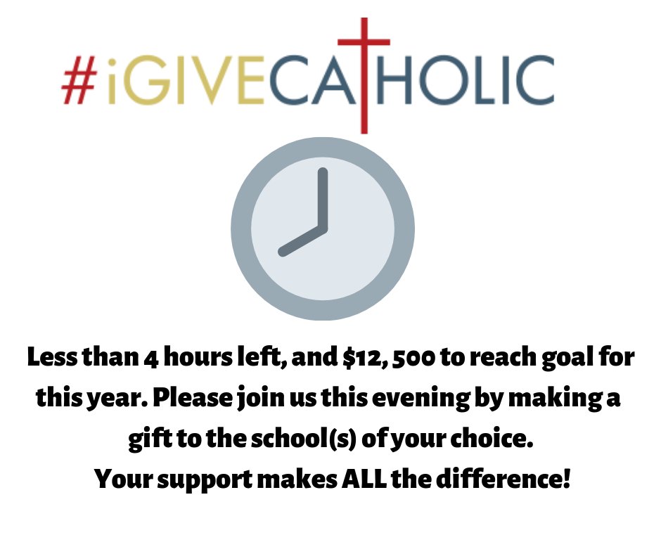 Crunch time! Your support makes ALL the difference. Help us reach goal before midnight. Click the link below to select any of our schools to support - it's super easy. Your gift can be anonymous if you choose:

mobile.igivecatholic.org/organizations…