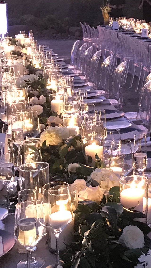 Outdoor wedding table setting. #Outdoorwedding #wedding #eventplanning #eventplanner #cadles #freshflowers #purple #purplelinens #californiawedding #ranchwedding #elegantranchwedding #romanticsetting #ranchchic