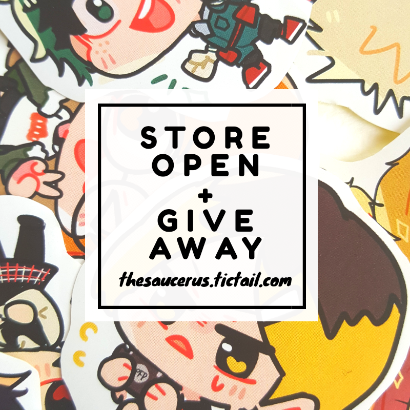 『RT TO JOIN ?see pic 3』
#bnha , #P5 charms, #kirby leg stickers and more are up on my store! Discounted merch won't be restocked once sold out. https://t.co/cOAoeO7FoE 

All orders from now till 4/12 will receive a random sticker!  ✨✨ 