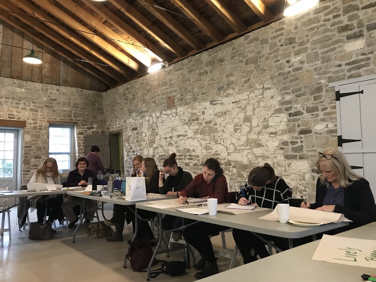 NorfolkCulture's tweet photo. @HNCulture hosted a workshop about interpretive text writing today @RuthvenPark_NHS. #heritagehalton’s John Summers and Meredith Leonard. #professionaldevelopment #NorfolkCounty #HaldimandCounty https://t.co/AK3zOwYksz