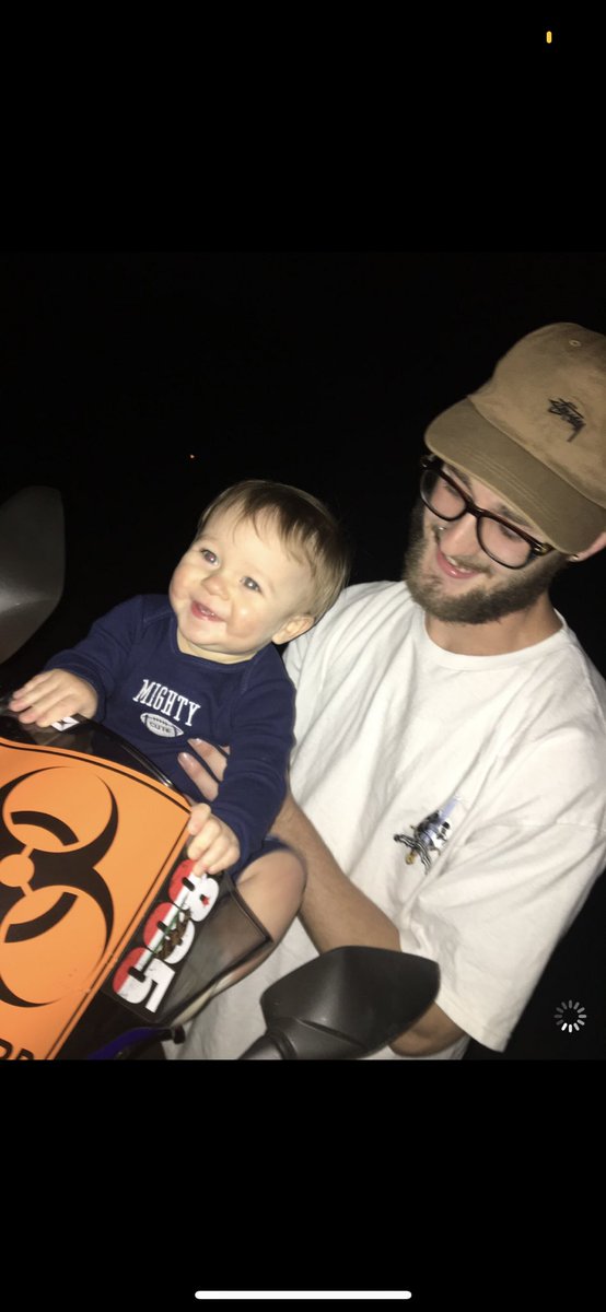 TRAPxTEE's tweet photo. Silly boy on Timmy’s bike last year on his birthday https://t.co/zQABVJZGbm