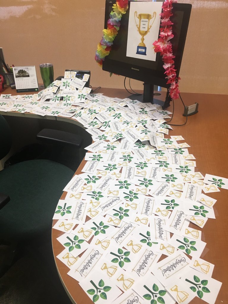 Returned from BM conference to a newly decorated office. #lovemyteam