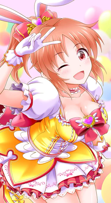 シンデレラガールズ7周年、おめでとうございます。ナナちゃん人形も7代目シンデレラガール菜々さんになったそうなのでお祝い。(過去絵)  #安部菜々 