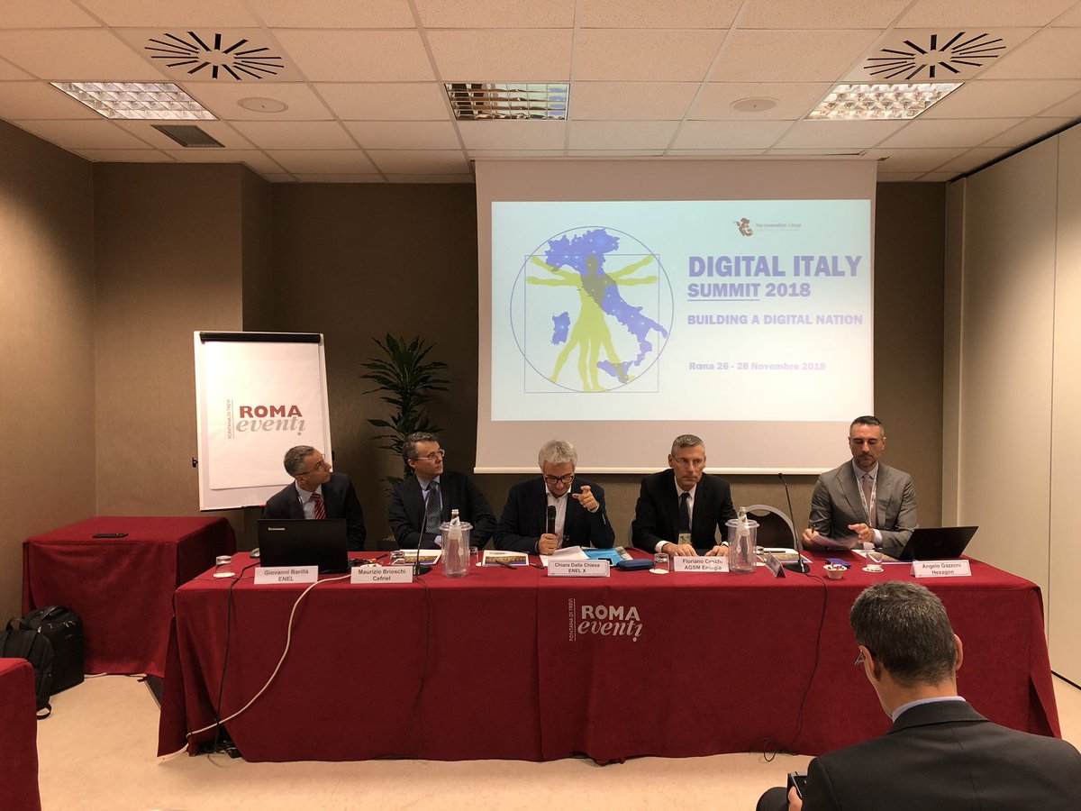 Parte il terzo e ultimo giorno del #TIGdigitaly. <a href="/ezioviola/">EZIO VIOLA</a> apre il primo tavolo di lavoro di giornata. “Il nuovo ecosistema dell’energia”. Presenti <a href="/Cefriel/">Cefriel</a>, <a href="/EnelGroupIT/">Enel Group</a>, <a href="/hexagonit/">Hexagon IT</a>, @Agsm_Verona.