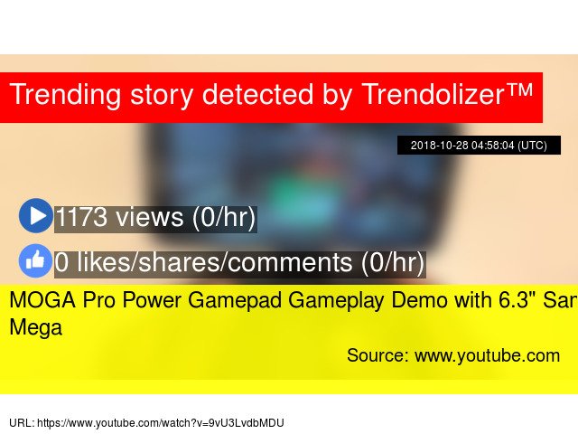 Virtualitizer's tweet image. MOGA Pro Power Gamepad Gameplay Demo with 6.3&quot; #Samsung Mega #Powercontroller #Facebook #similarproducts... virtualreality.trendolizer.com/2018/11/moga-p…