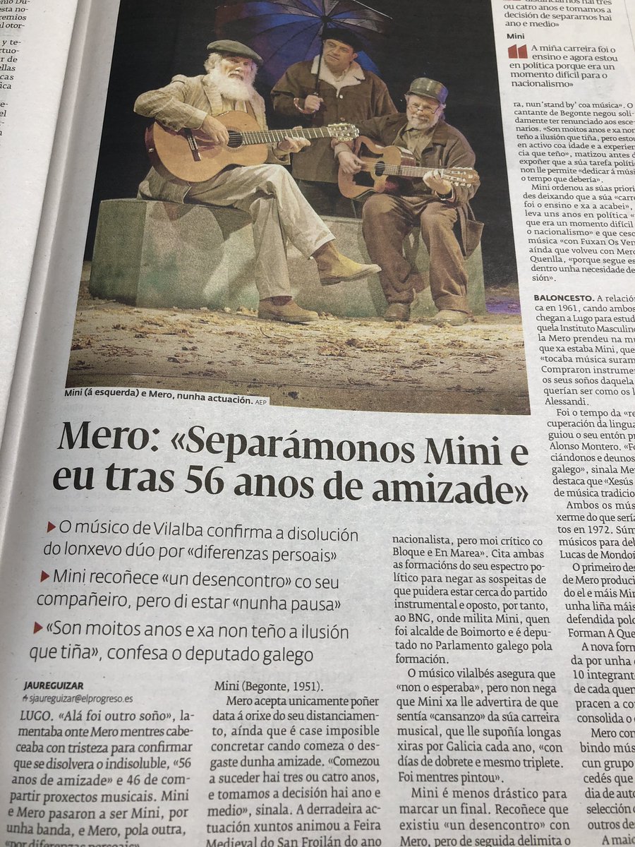 O adeus de Mini e Mero tal e como os coñecemos. En <a href="/elprogreso_Lugo/">El Progreso de Lugo</a>