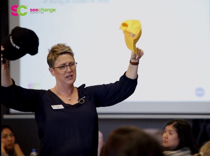 TracyCoop68's tweet photo. Caught in action doing what I do. #facilitation #change #conference https://t.co/a61Kf3XLa2