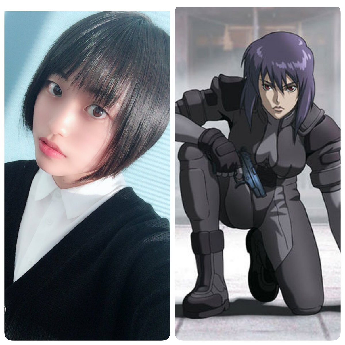Okamoto Ruiko かざりさんのカーディガン姿 何気になさがシックで決まってますし ショートヘア可愛いくも素敵です ショートヘアも良いですが うーん やっぱ 攻殻機動隊 の草薙素子に似てる せめて ストーリーファッション姿の素子のコス Okamoto Ruiko かざりさんのカーディガン姿 何気になさがシックで決まってますし ショートヘア可愛いくも素敵です ショートヘアも良いですが うーん やっぱ 攻殻機動隊 の草薙素子に似てる せめて ストーリーファッション姿の素子のコス