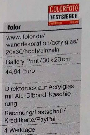 Ifolor Unsere Wanddeko Holt Gold Das Magazin Colorfoto Testete Direktdrucke Auf Acrylglas Ifolor Schneidet Als Testsieger Ab Gratulation Acrylglas T Co Oc0w7vtjfk