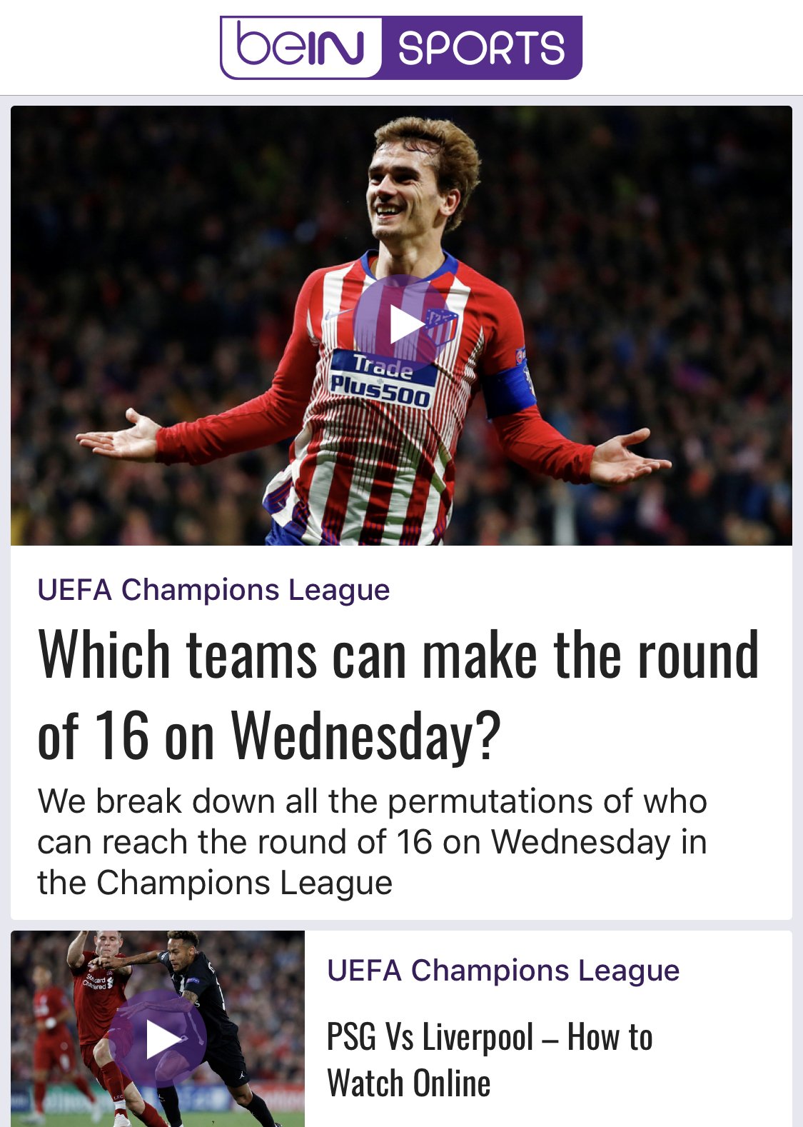 bein sports champions online