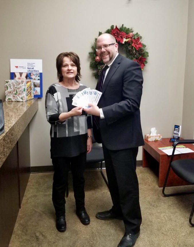 BlkfaldsChamber's tweet photo. Passport to Christmas - Early Bird Draw Winner #2 Carrie Warta picked up her prize today! 🎉
#passporttochristmas #blackfaldschamber #community #supportlocal #merrymoney https://t.co/B7pgCY2Ies