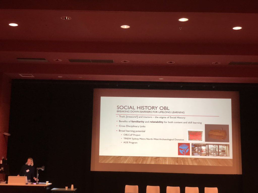 BeverleyBMiles's tweet image. Jane Thogersen from @austhistomuseum @Macquarie_Uni 

-- #OBLCoP project leader and #KnowledgeableObject symposium and workshop architect and organiser -- 

discussing #socialhistory and OBL: breaking down barriers

#edchat #histedchat #culturalheritage #australianhistory