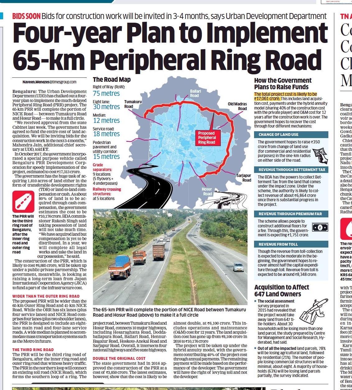 Nitin Gadkari makes an offer for Bengaluru's peripheral ring road that  Karnataka cannot refuse - The Economic Times