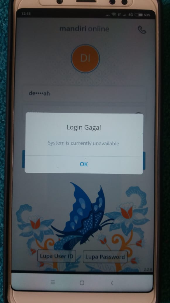 Devindahst's tweet photo. @bankmandiri mandiri online saya kenapa gak bisa login ya? Setiap log in munculnya sistem ia currently unavailable Mulu? https://t.co/iAijTmHkRW