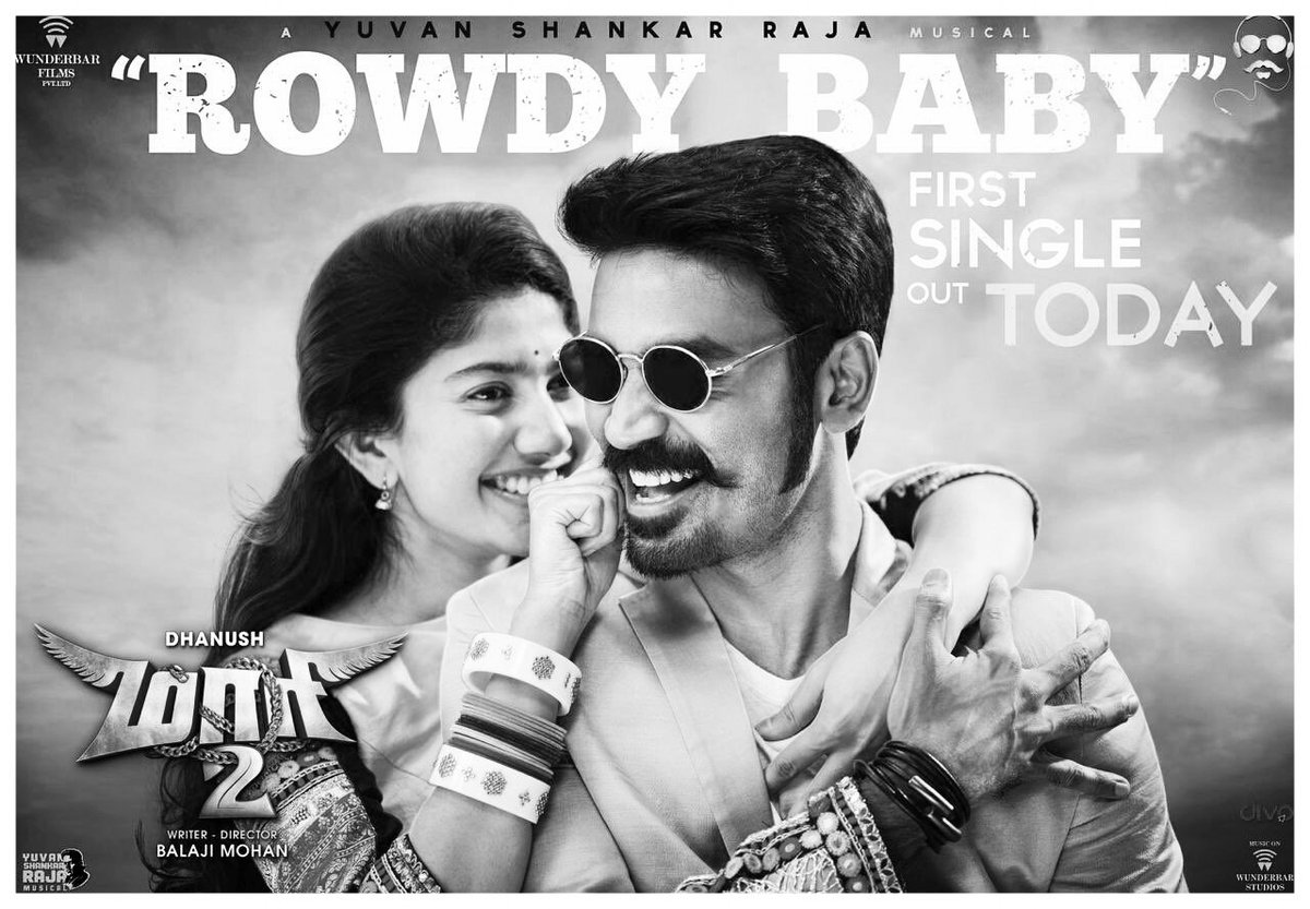 ClubKfan's tweet photo. #RowdyBaby - The 1st Single from #Maari2 Releasing Today 11 AM..🎵😍

It's @thisisysr musical..🥁🎹

@dhanushkraja  @directormbalaji  @Sai_Pallavi92 @ttovino  @Actor_Krishna @varusarath  @vinod_offl  @divomovies https://t.co/ZVXSALrENG