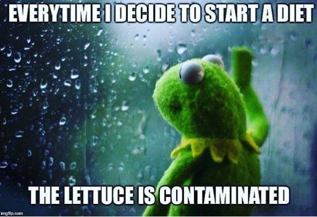 ipwellness's tweet image. #excuses #RomaineLettuceOutbreak