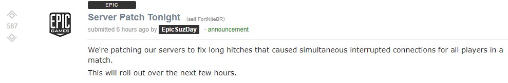 NickEh30's tweet photo. Epic is fixing those moments where everyone in the match would freeze/lag at the same time. Woohoo, finally! 🙌 https://t.co/jt0wDkUWD0