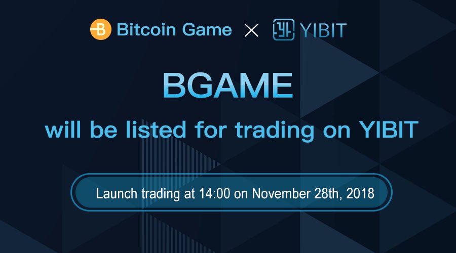 yibite1's tweet photo. #YIBIT #BGAME YIBIT will list BGAME on Nov.28th,and open BGAME/ETH Market.
Welcome to trade BGAME on YIBIT AI DEX!BGAME is open for deposit& withdrawal now. @BGAME_official
website:https://t.co/P0IudQKIm1
Click for details:https://t.co/HfNOZYnP6M https://t.co/2CibrdLpHH