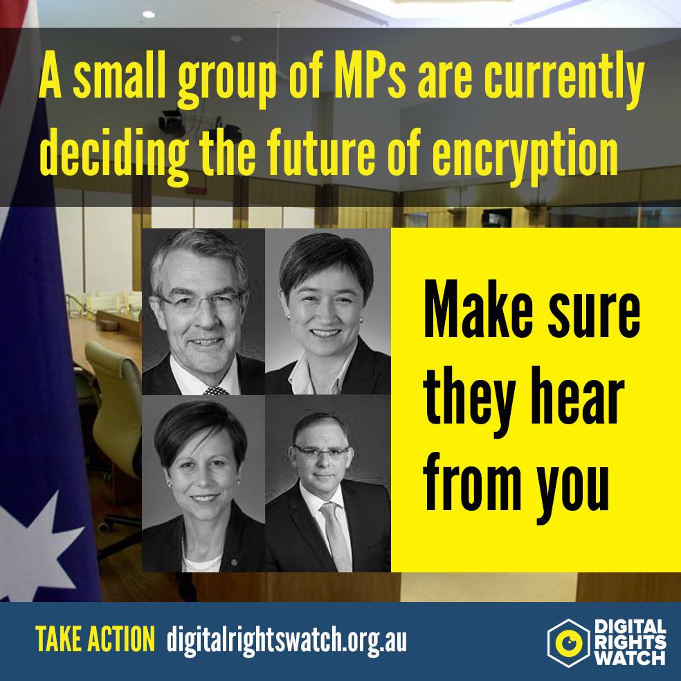 DRWaus's tweet photo. You know that encryption bill is still being debated by the Parliament, right?
You can write to the Labor members of the Parliamentary Committee and ask them to stop this crazy Bill becoming law.
https://t.co/GSN3dM2zYV
#DefendEncryption https://t.co/PkJq2aKNjF