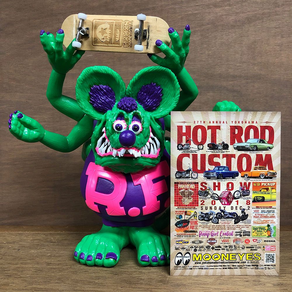 PORKCHOP RAT FINK ポスター ポークチョップ ラットフィンクフィギュア