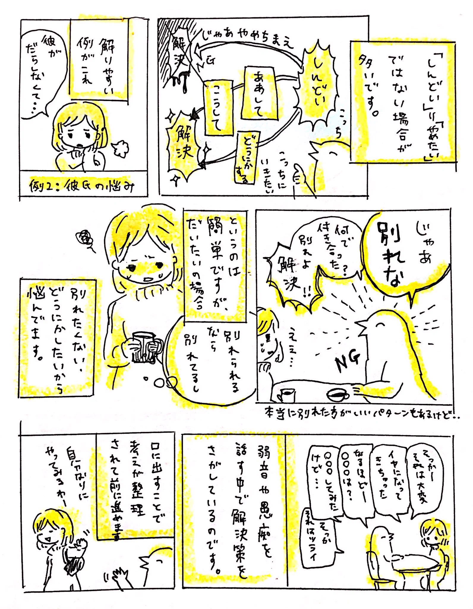 悩みや愚痴を吐き出すことで頭の中は整理される！！否定されたいわけじゃない……