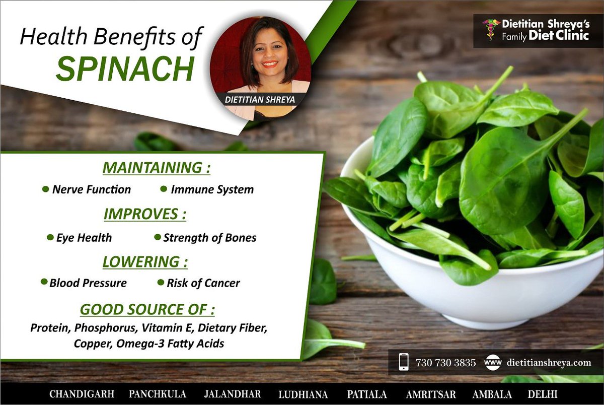 DietitianShreya's tweet photo. Spinach is helpful in the maintening the hair, skin, nails and eyesight. Here is a brief about how it keeps your body healthy...
#spinach #spinachsalad #spinachsmoothie #stayhealthy #healthyeating #healthyhainhum #healthylifestyle #healthtalk #healthforall #healthgoals #winters https://t.co/pRmEjXs4Nn