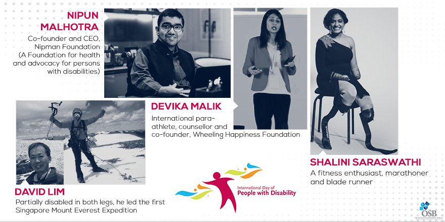 International Day of Persons with Disabilities is just around the corner. We are honored to have these fighters on our panel! To hear their story of beating the odds, contact us: outstandingspeakersbureau.in/speakers 
 #Disability #IDPwD <a href="/nipunmalhotra/">Nipun Malhotra</a>  <a href="/devikamalik_394/">Devika Malik 💜</a>
