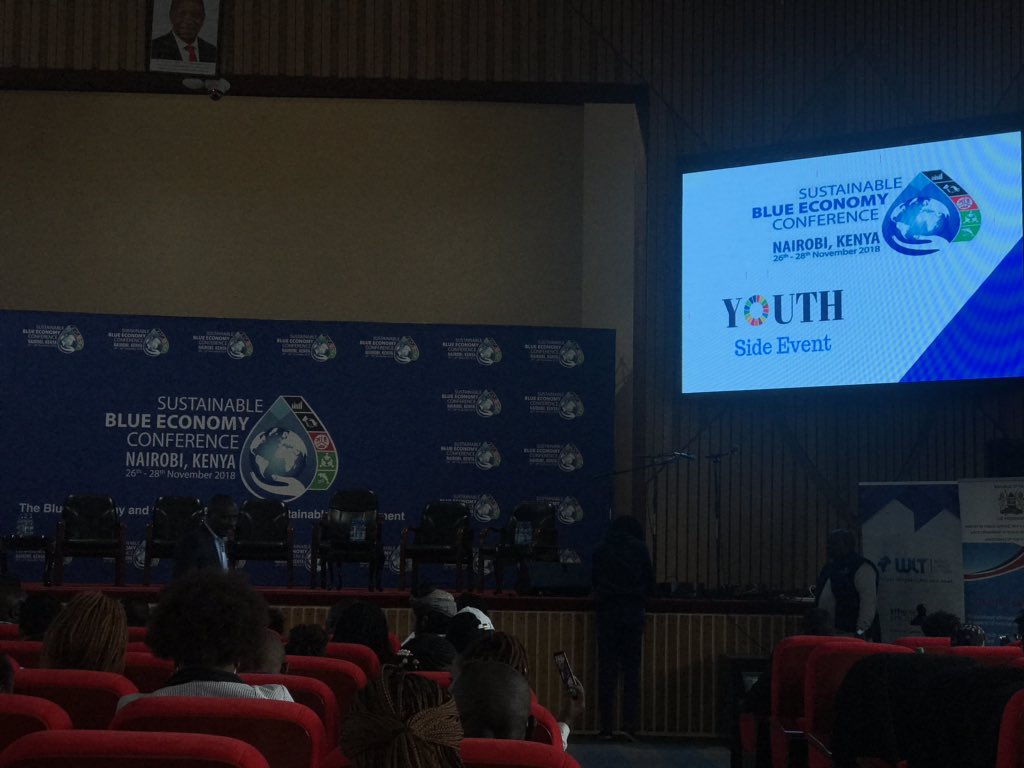 #YouthBlueWave 
Happening now. #BlueEconomy2018 youth side event.