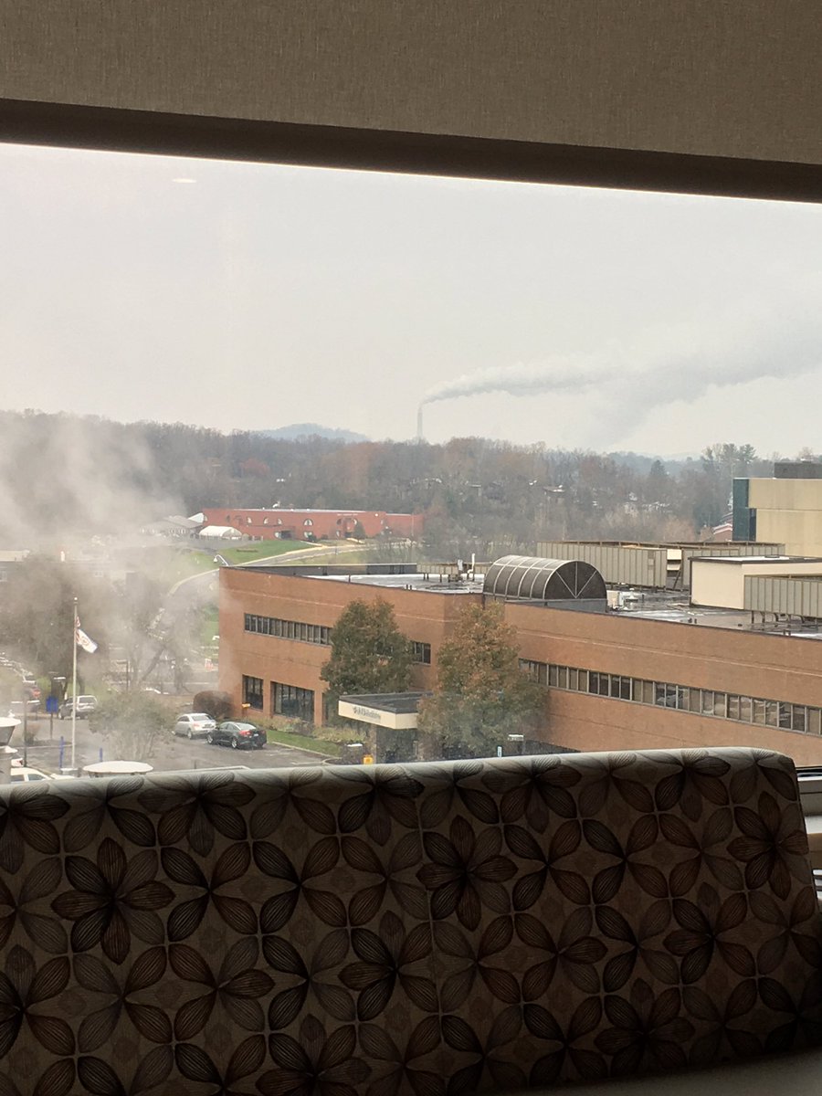 View from hospital. Ah. West Virginia
