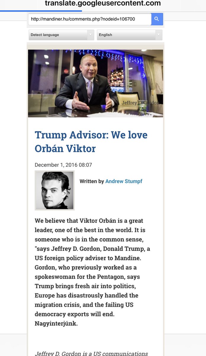 lovetogive2's tweet photo. @foxycuda @carolecadwalla #JDGordon “Trump Advisor: We love Viktor #Orbán” https://t.co/5zTj9pvWZw #FarRightGlobalCoup #Finkelstein #2016StolenElection #ProtectDemocracy #Resist https://t.co/lo5LBgWdQ5