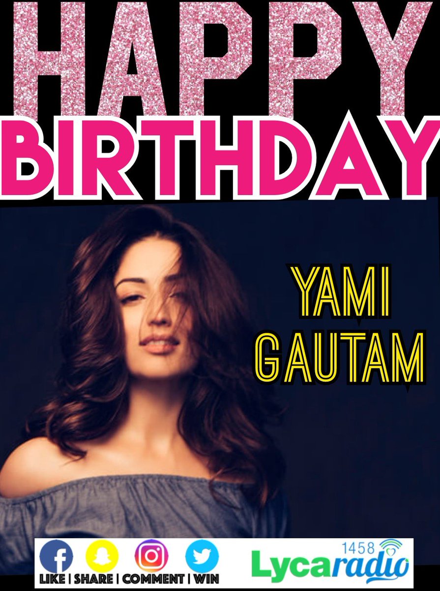 LycaRadio1458's tweet image. We Lyca 💚💙 it...
🥂 Wishing all the best to actress @yamigautam on her birthday! #HappyBirthdayYamiGautam 🎉🎂