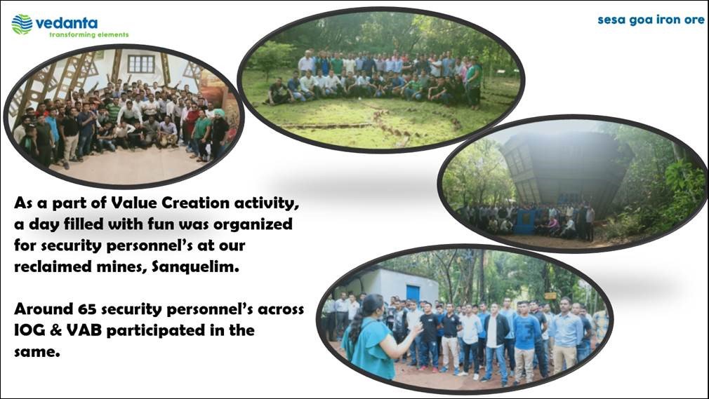 SesaGoaIronOre's tweet image. #FunFilledDay for the security team members at our reclaimed mines , Sanquelim